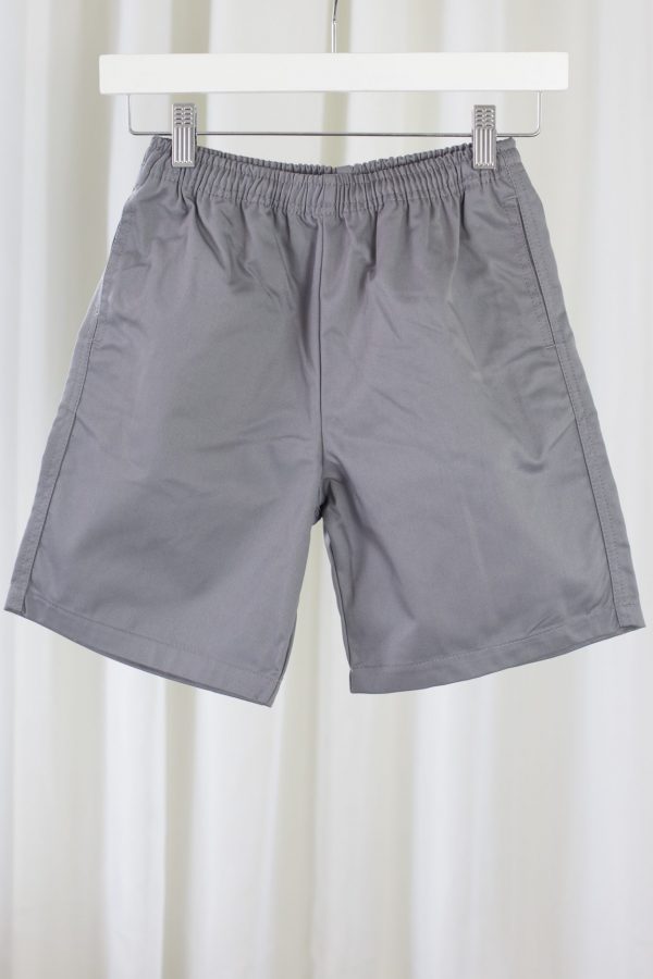 Boys Grey Drill Shorts